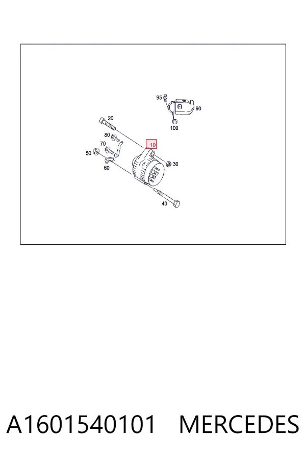 Alternador A1601540101 Mercedes