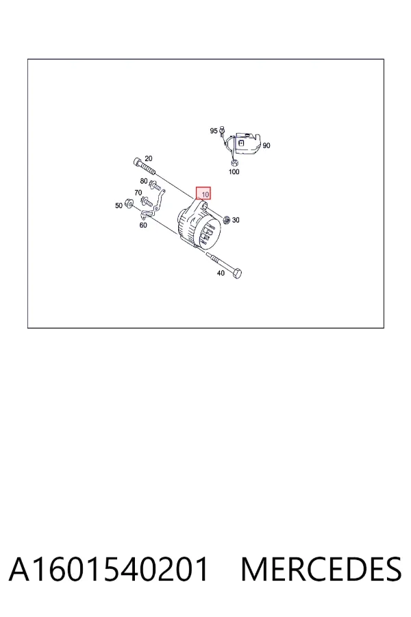 Alternador A1601540201 Mercedes