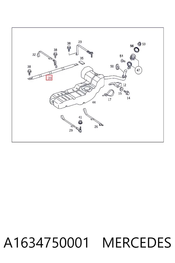  A1634750001 Mercedes