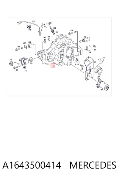 Grupo trasero MERCEDES A1643500414