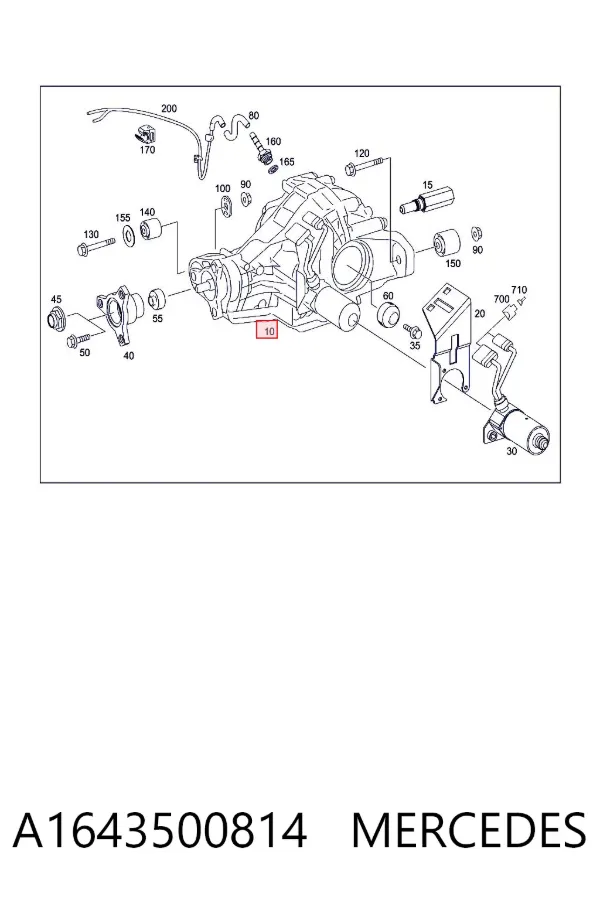 Grupo trasero A1643500814 Mercedes