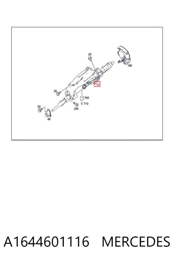Columna dirección Mercedes GL X164