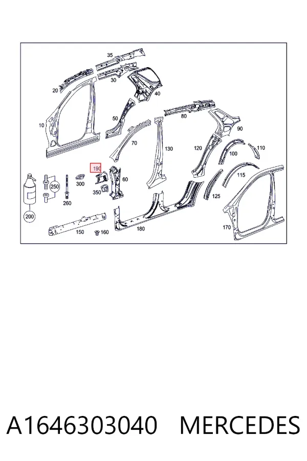  A1646303040 Mercedes