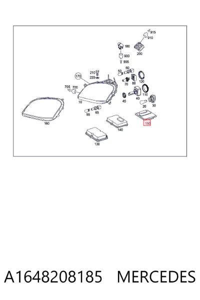 Módulo de iluminación MERCEDES A1648208185