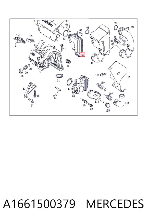 ECU A1661500379 Mercedes