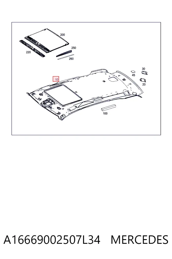 Techo interior Mercedes ML/GLE W166
