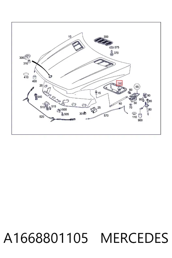  A1668801105 Mercedes