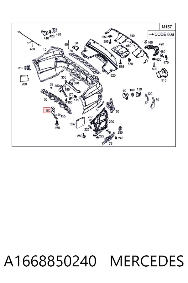  A1668850240 Mercedes