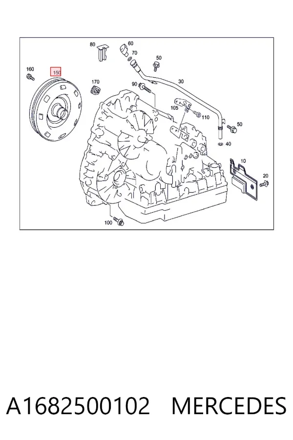 Convertidor de par A1682500102 Mercedes
