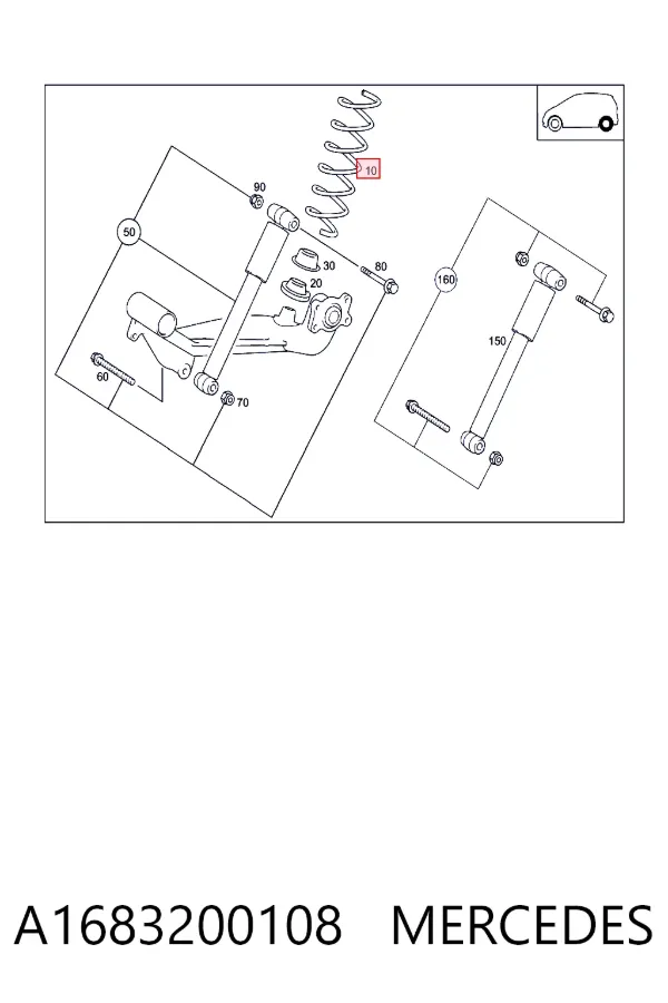 Muelle A1683200108 Mercedes