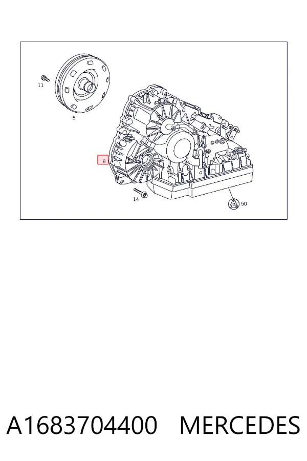 Caja de cambios automática A1683704400 Mercedes