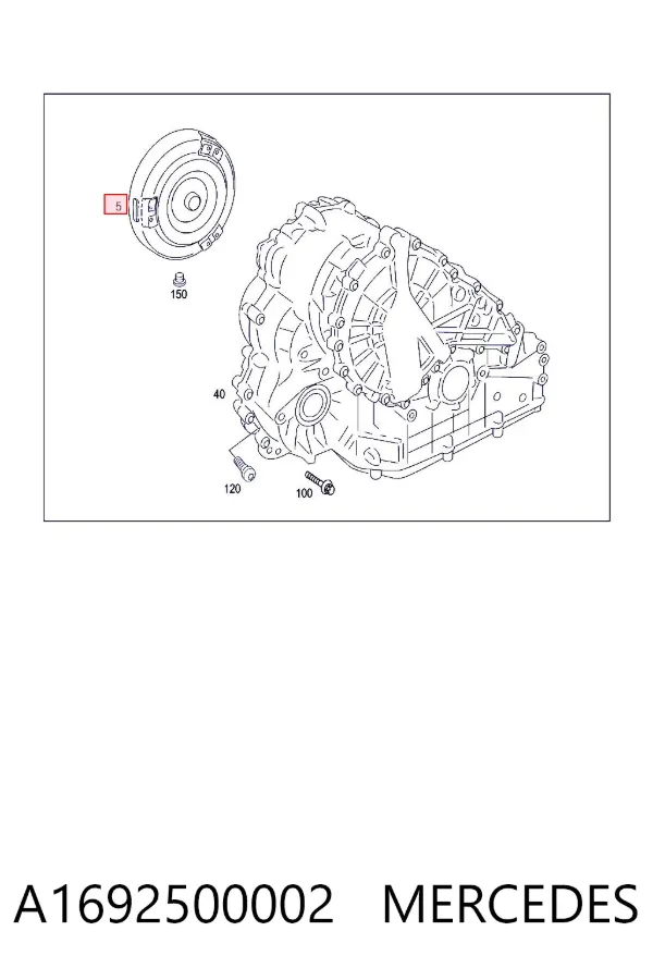 Convertidor de par A1692500002 Mercedes