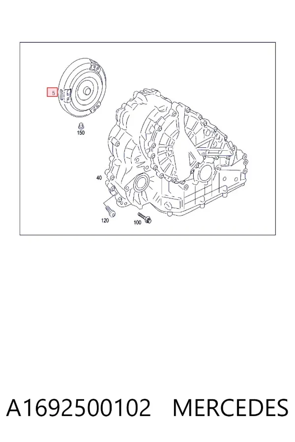 Convertidor de par A1692500102 Mercedes