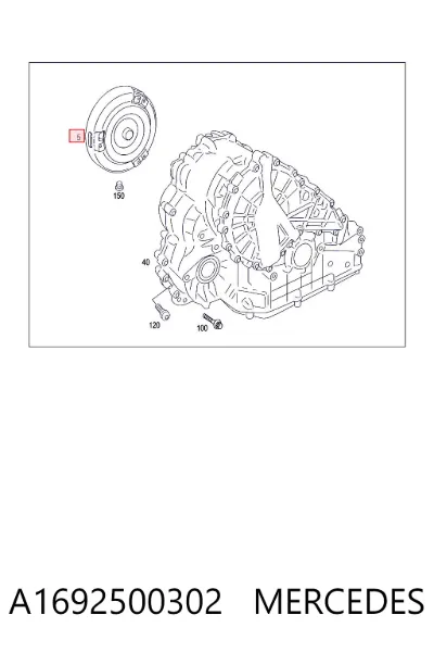 Convertidor de par MERCEDES A1692500302