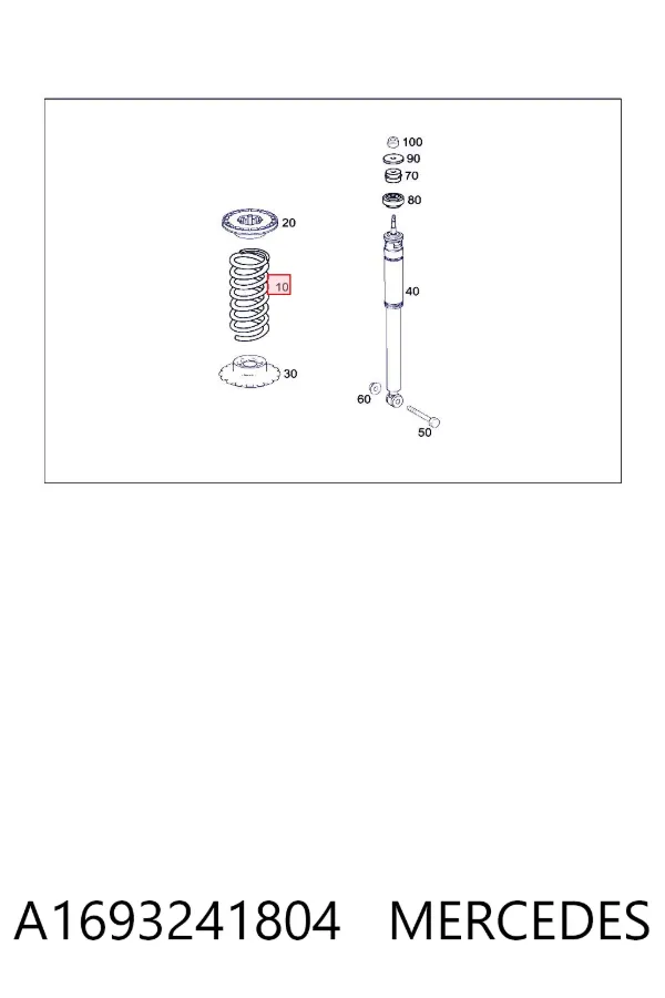 Muelle A1693241804 Mercedes