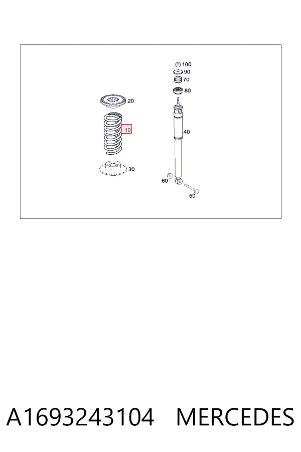 Muelle A1693243104 Mercedes