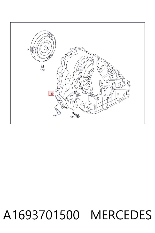 Caja de cambios automática A1693701500 Mercedes