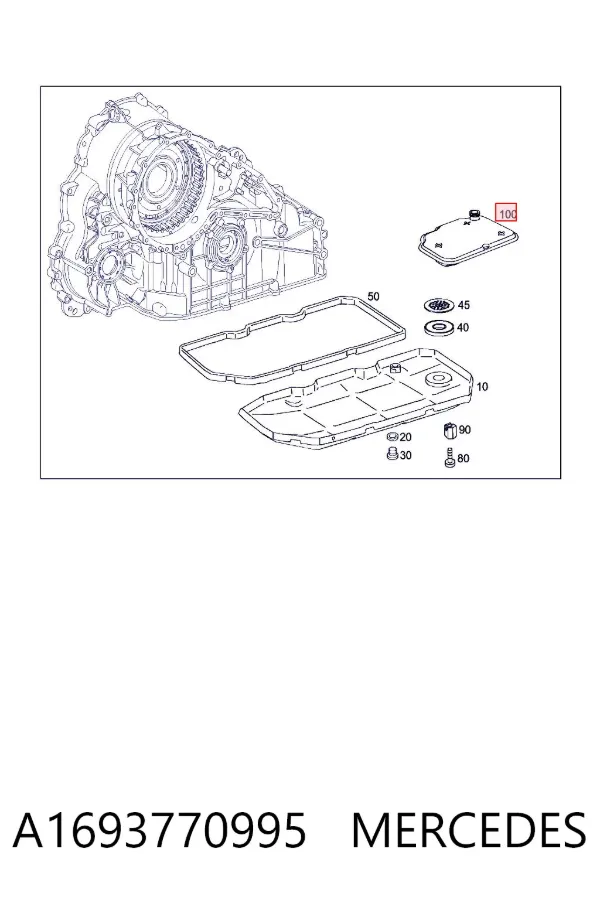 Filtro de transmisión automática A1693770995 Mercedes