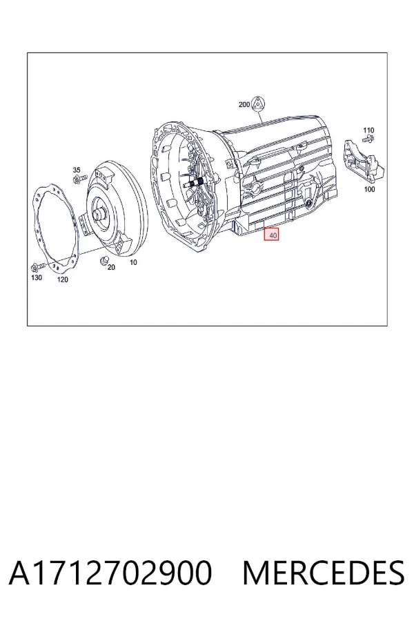 Caja de cambios automática A1712702900 Mercedes