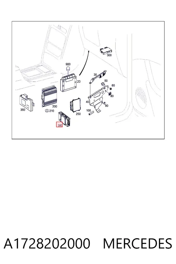Concentrador USB A1728202000 Mercedes