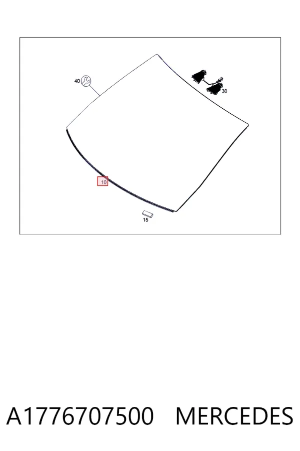 Parabrisas A1776707500 Mercedes