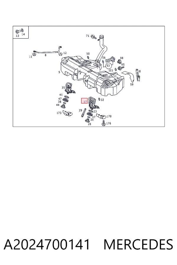 Bomba de gasolina A2024700141 Mercedes