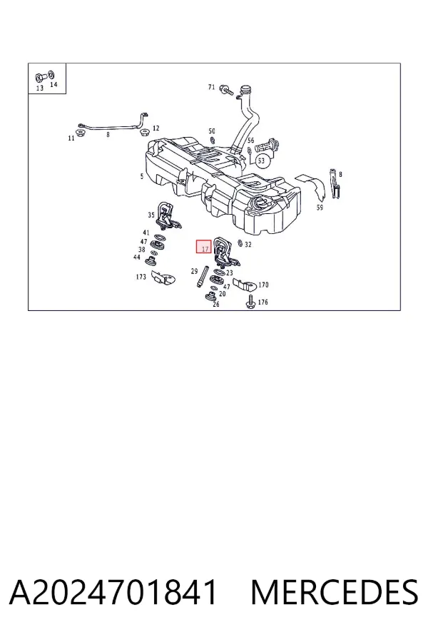 Bomba de gasolina A2024701841 Mercedes