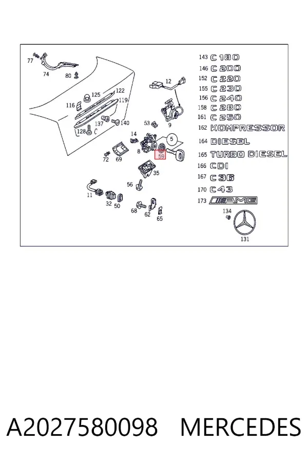  A2027580098 Mercedes