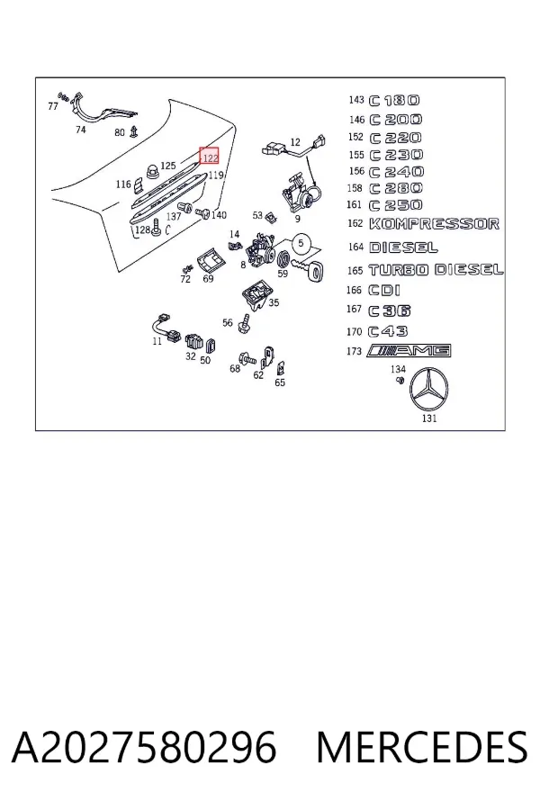  A2027580296 Mercedes