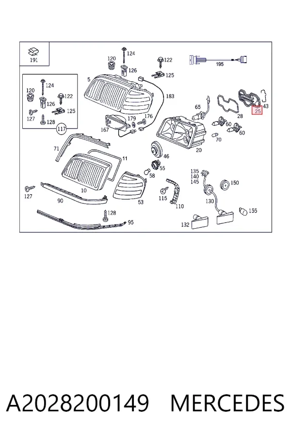  A2028200149 Mercedes