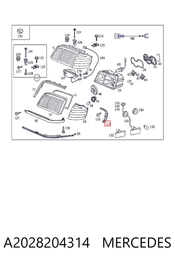  A2028204314 Mercedes