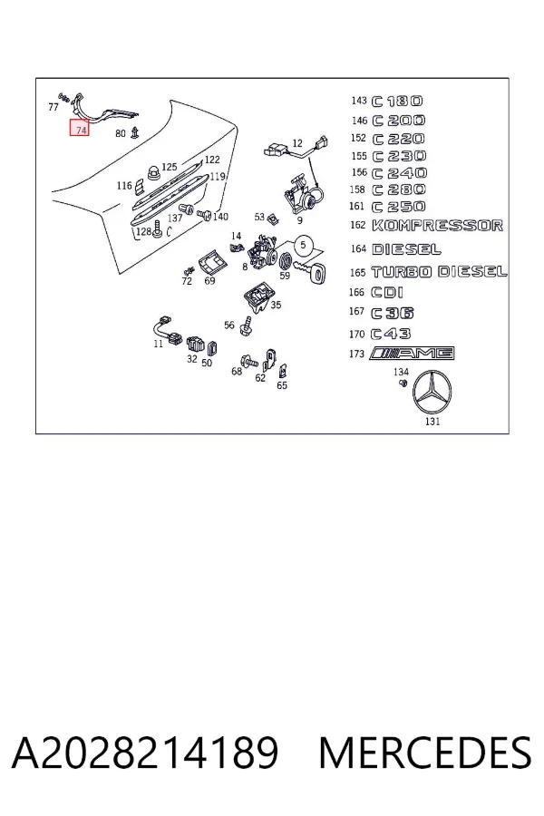  A2028214189 Mercedes