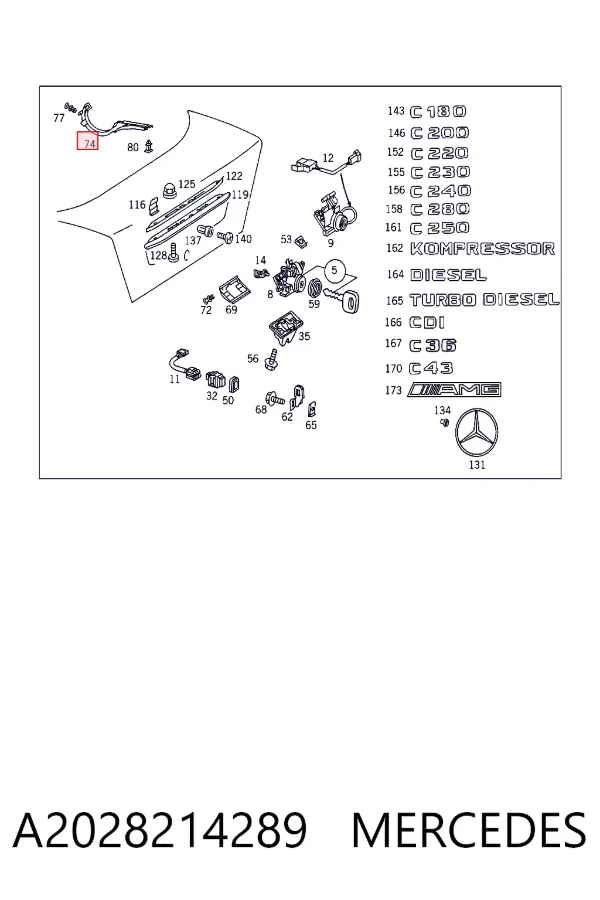  A2028214289 Mercedes