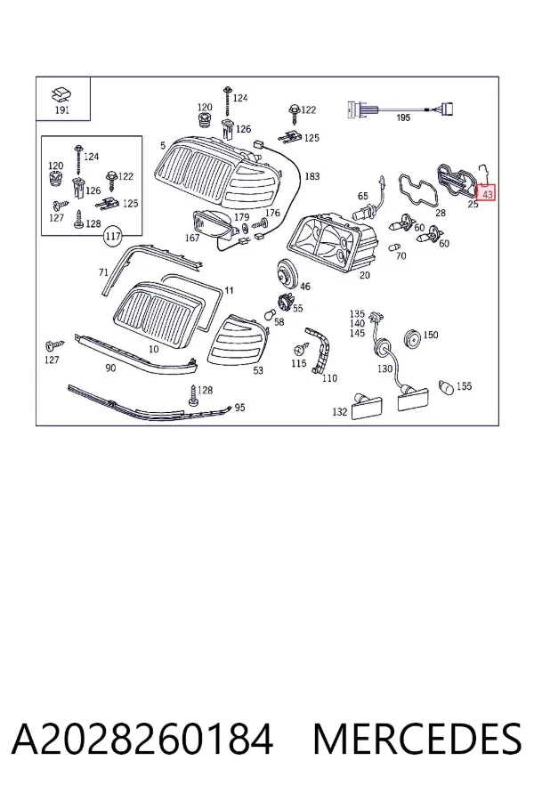  A2028260184 Mercedes
