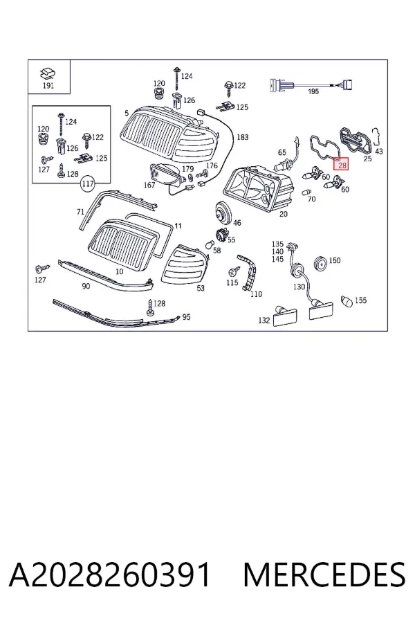  A2028260391 Mercedes