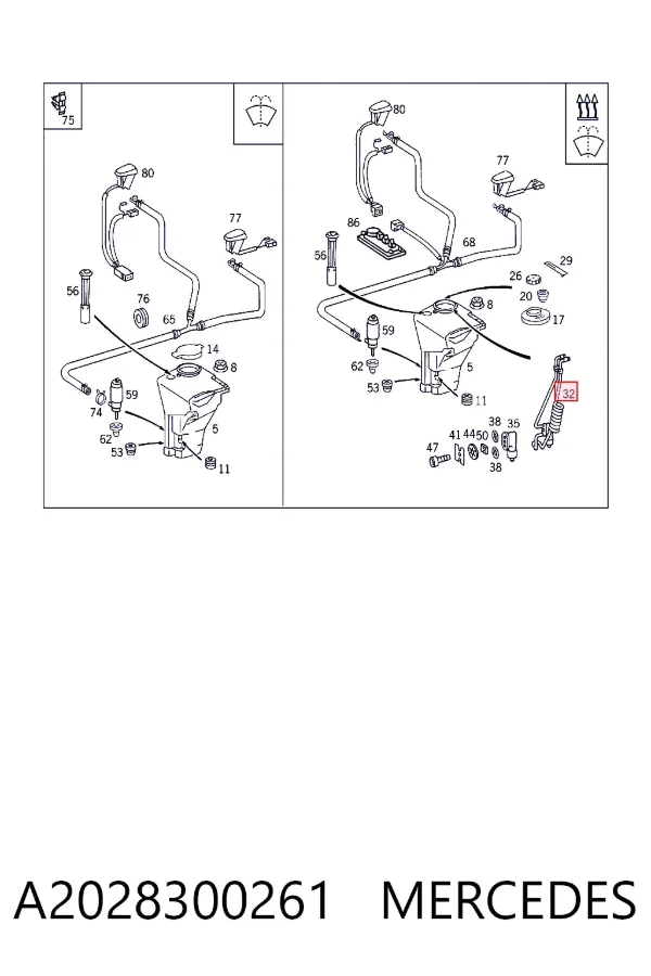  A2028300261 Mercedes