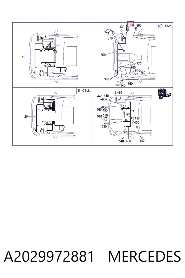  A2029972881 Mercedes