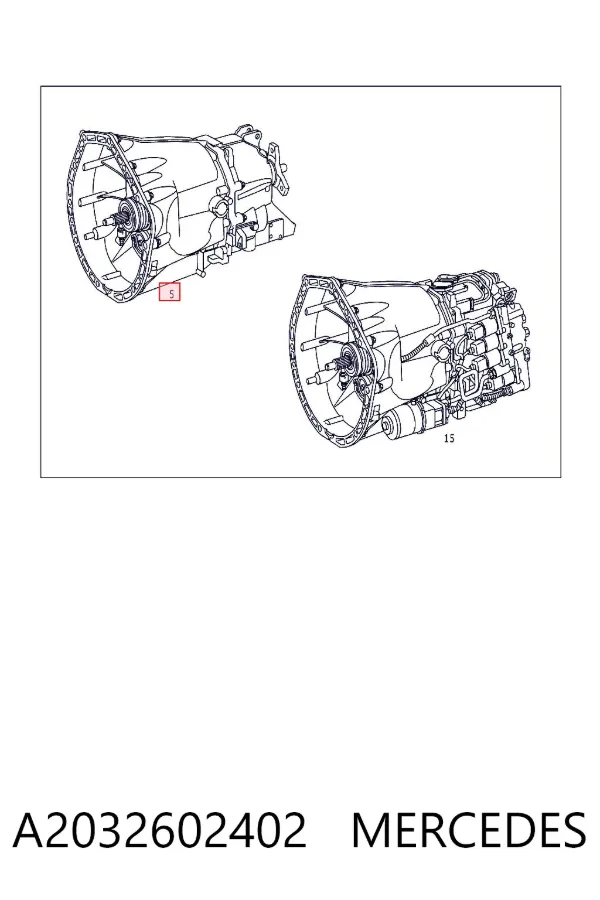 Caja de cambios A2032602402 Mercedes