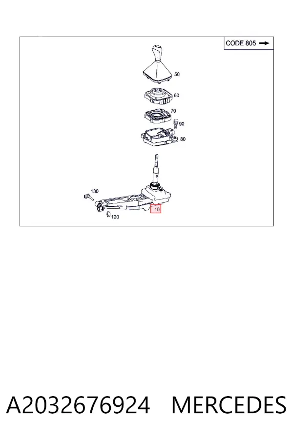 Palanca de cambios Mercedes CLK C209