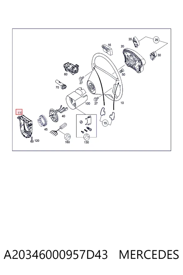  A20346000957D43 Mercedes
