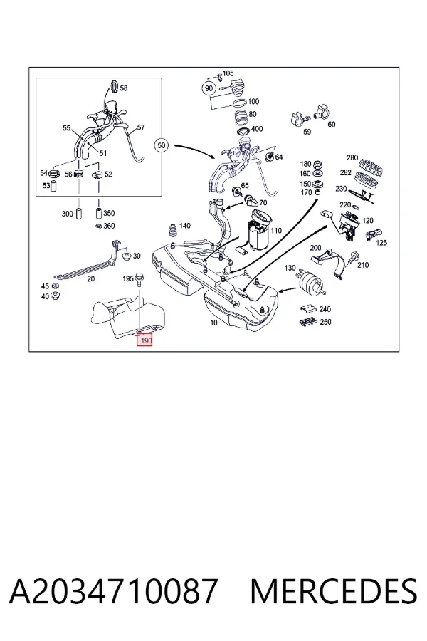  A2034710087 Mercedes