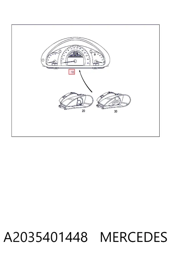 Cuadro instrumentos A2035401448 Mercedes