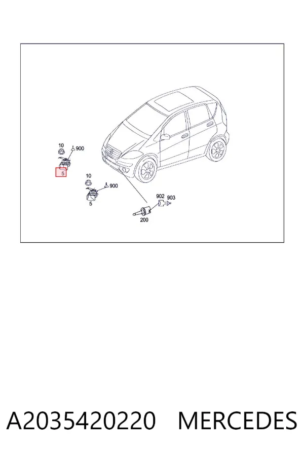 Claxon A2035420220 Mercedes