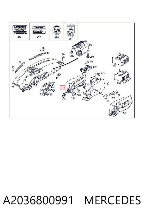  A2036800991 Mercedes
