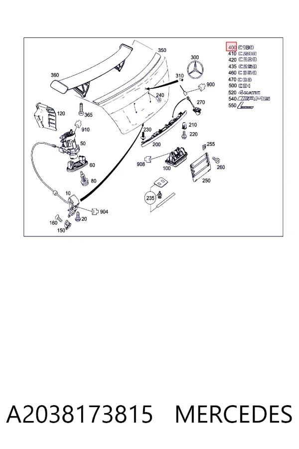  A2038173815 Mercedes