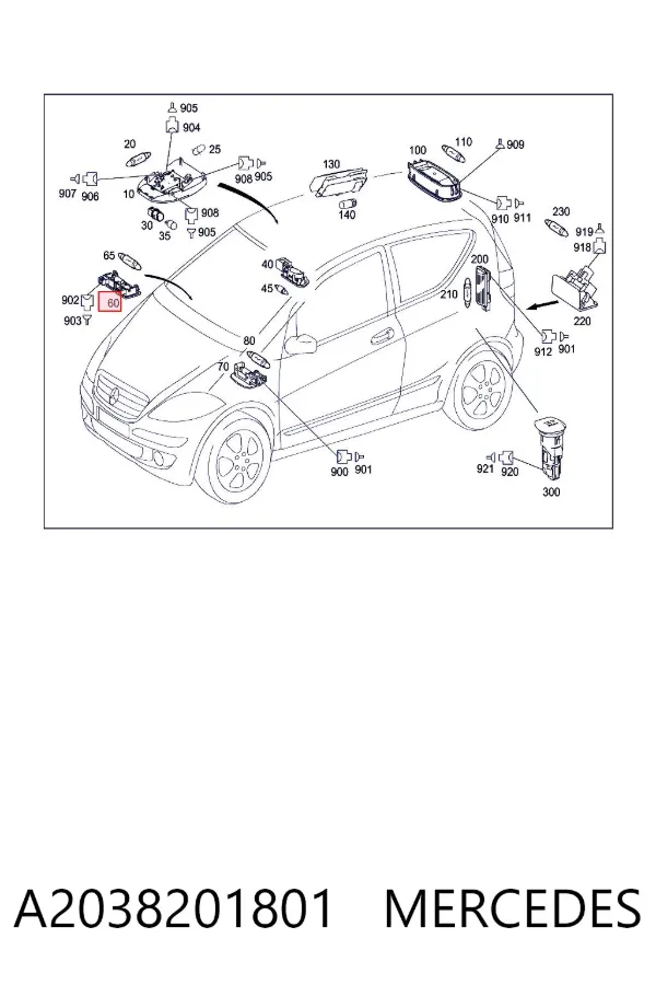 A2038201801 Mercedes