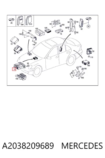 Radio AM/FM MERCEDES A2038209689