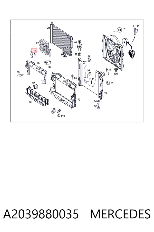  A2039880035 Mercedes