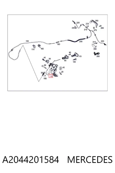 Palanca de freno de mano MERCEDES A2044201584