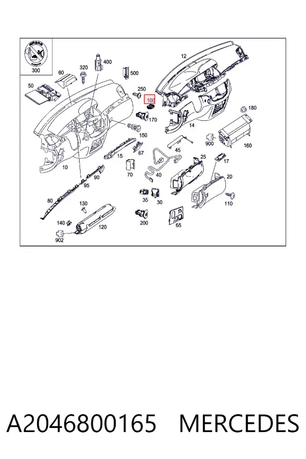  A2046800165 Mercedes